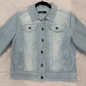 Striped Denim Jacket